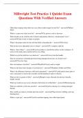 Millwright Test Practice 1 Quizlet Exam Questions With Verified Answers