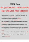 PACKAGE * * CPESC Exam  QUESTIONS AND ANSWERS 2024