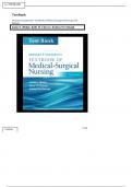 Test Bank for Brunner & Suddarth's Textbook of Medical-Surgical Nursing, 15th Edition (Hinkle, 2022), All Chapters Included