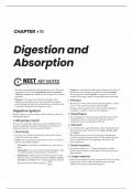 digestion and absorption   summary notes  + mastering multiple choice questions + NCERT exemplar question + statement based questions + matching type questions  + assertion and reasons  all in one with brief explanation