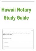 Hawaii Notary Study Guide