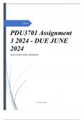 PDU3701 Assignment 3 2024 - DUE JUNE 2024