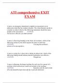 ATI comprehensive EXIT EXAM