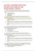 2023 ATI RN Comprehensive Predictor Form B _1- 180 questions Already passed /Graded A+