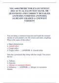 NSG 6440 PREDICTOR EXAM NEWEST  2024 ACTUAL EXAM TEST BANK 300  QUESTIONS AND CORRECT DETAILED  ANSWERS (VERIFIED ANSWERS)  |ALREADY GRADED A+||NEWEST  VERSION!