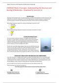 CHEM120 Week 2 Concepts: Understanding the Structure and Naming of Molecules – Download To Score An A+