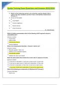 Qualys Training Exam Questions and Answers 2023-2024.