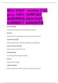 WGU D481 - Section 2 OA prep 100% VERIFIED  ANSWERS 2024/2025  CORRECT ANSWERS