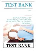 Test Bank for Essentials of Maternity, Newborn, and Women’s Health 5th Edition by Susan Ricci,ISBN: 9781975112646  Chapter 1-51 C0mplete Guide.