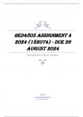 HED4805 Assignment 4 2024 (182074) - DUE 26 August 2024