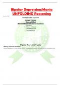 Bipolar Depression/Mania UNFOLDING Reasoning @bestsolutionDOCX Brenden Manahan, 35 years old