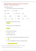 CHEM120 Week 3 Assignment: Stoichiometry and Solution Chemistry – 100% Correct Answers