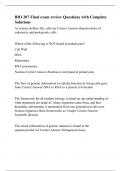 BIO 207 Final exam review Questions with Complete Solutions