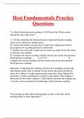 Hesi Fundamentals Practice Questions