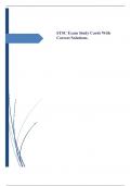 STSC Exam Study Cards With Correct Solutions.