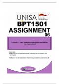 BPT1501 ASSIGNMNET 06  DUE DATE 2024