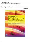 Test Bank for Human Physiology An Integrated Approach, 8th Edition by Silverthorn, 9780134605197, Covering Chapters 1-26 | Includes Rationales