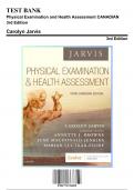 Test Bank for Physical Examination and Health Assessment, 3rd Edition by Jarvis, 9781771721493, Covering Chapters 1-31 | Includes Rationales