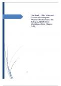 Test Bank - Olds' Maternal-Newborn Nursing and Women's Health Across the Lifespan, 11th Edition (Davidson, 2024), Chapter 1-36