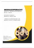 NCOI geslaagde module Marketingmanagement 2024, Operationeel Marketingplan, Omzetverhoging en Marktpositionering, Geslaagd cijfer 8