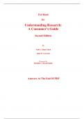 Test Bank for Understanding Research A Consumer's Guide 2nd Edition By Vicki Plano Clark, John Creswell (All Chapters, 100% Original Verified, A+ Grade)