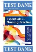 Full Test Bank for Essentials for Nursing Practice 9th Edition by Patricia A. Potter  ISBN: 9780323481847| Complete Guide A+