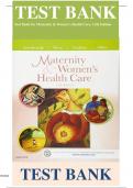 Full Test Bank for Maternity and Women's Health Care 11th Edition by Lowdermilk ISBN:9780323169189  Chapters 1-37| Complete Guide A+