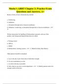 Mosby's ARRT Chapter 2: Practice Exam Questions and Answers, A+