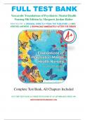 Test Bank For Varcarolis' Foundations of Psychiatric-Mental Health Nursing 9th Edition By Margaret Halter 9780323697071 Chapter 1-36 Complete Guide .