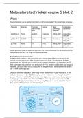 Moleculaire technieken course 5 blok 2