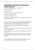 Ets Mft Mba Questions And Answers 100% Correct!!!