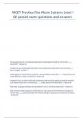 NICET Practice Fire Alarm Systems Level I 60 passed exam questions and answers.