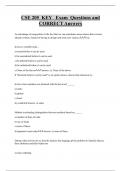 CSE 205 KEY Exam Questions and  CORRECT Answers