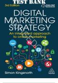 Test Bank For Digital Marketing Strategy: An Integrated Approach to Online Marketing 3rd Edition by Simon Kingsnorth||ISBN 978-1398605978||All Chapters 1-22||Complete Guide A+||Latest Update 