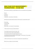  WGU D426 DATA MANAGEMENT - FOUNDATIONS -  EXAM 2024 