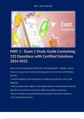 MDC 1 - Exam 2 Study Guide Containing 123 Questions with Certified Solutions 2024-2025. 