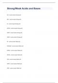 Strong Weak Acids And Bases Questions And  Answers 2024.