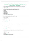 Genesys Cloud CX Implementation Questions And Answers With Verified Set