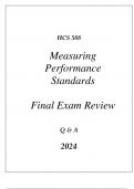 (UOP) HCS 588 MEASURING PERFORMANCE STANDARDS COMPREHENSIVE FINAL EXAM