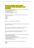  Procore Quality and Safety Complete Exam Questions and Answers Graded A+