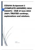 COS3701 Assignment 2 (COMPLETE ANSWERS) 2024 (365071) - DUE 27 June 2024 ;100% TRUSTED workings, explanations and solutions. ...... Question 1 [15] Build a DPDA to show that the language L = {(ba)na(ab)n-2 | n > 2} is deterministic context free. Questi