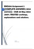 ENG1516 Assignment 2 (COMPLETE ANSWERS) 2024 (247424) - DUE 20 May 2024 ;100% TRUSTED workings, explanations and solutions. for assistance .Question One 1.1. What is the purpose of an illustrative book? Mention two clear purposes. (2)1.2. A Very Important