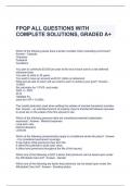 FPQP ALL QUESTIONS WITH COMPLETE SOLUTIONS, GRADED A+