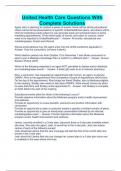 United Health Care Questions With Complete Solutions Agent John is planning to conduct a series of events. Some will be strictly educational, others will be formal presentations of specific UnitedHealthcare plans, and others will be informal marketing eve