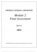 CHEM121 GENERAL CHEMISTRY MODULE 2 COMPREHENSIVE FINAL ASSESSMENT REVIEW 