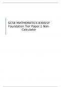 AQA  GCSE MATHEMATICS  Foundation Tier Paper 1 Non-Calculator  MARK SCHEME FOR JUNE 2023     8300/1F