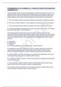 FUNDAMENTALS OF NURSING CH. 10-NCLEX PRACTICE EXAM WITH ANSWERS #15.