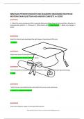 NRNP 6635 PSYCHOPATHOLOGY AND DIAGNOSTIC REASONING PRACTICUM MIDTERM EXAM QUESTION AND ANSWER COMPLETE A+ SCORE