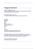 Flagging Handbook Exam Questions with correct Answers 2024( A+ GRADED 100% VERIFIED).