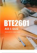 BTE2601 ASSIGNMENT 1 2024